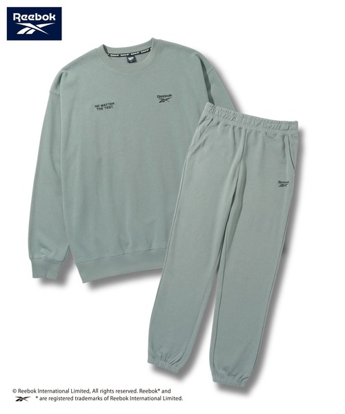 Reebok(リーボック)の「【Reebok/リーボック】 オーバーサイズスウェットセットアップ(セットアップ・メンズ・グリーン系/アッシュグレー/ブラック・XL/L/M)」の3枚目の写真