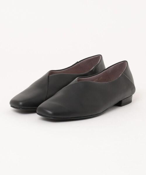 UnReef(アンリーフ)の「カバードスリッポンシューズ(パンプス・レディース・ブラック/ダークブラウン・22.5cm/23.5cm/24.0cm/24.5cm/23.0cm)」の1枚目の写真