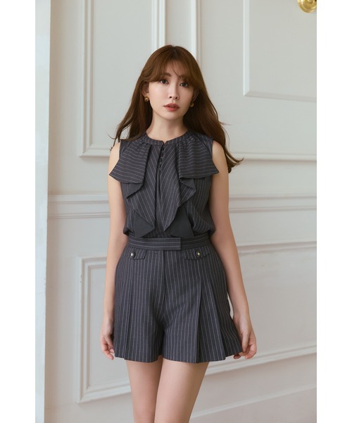 シャツ+ブラウス(半袖+袖なし) herlipto Fleurine Ruffle Blouse Fleurine Ruffle Blouse（シャツ/ブラウス）｜Her lip to（ハーリップ