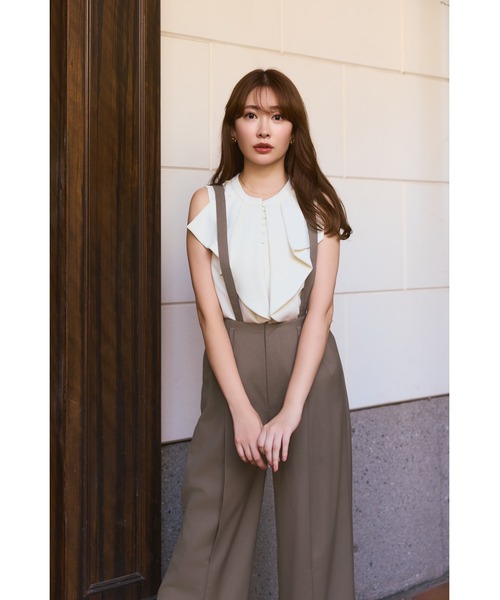 Her lip to(ハーリップトゥー)の「Fleurine Ruffle Blouse(シャツ/ブラウス・レディース・オフホワイト/グレー・M/S)」の21枚目の写真