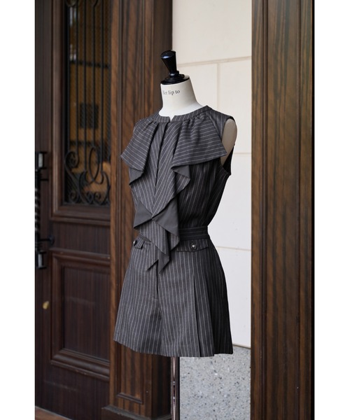 Her lip to(ハーリップトゥー)の「Fleurine Ruffle Blouse(シャツ/ブラウス・レディース・オフホワイト/グレー・M/S)」の18枚目の写真