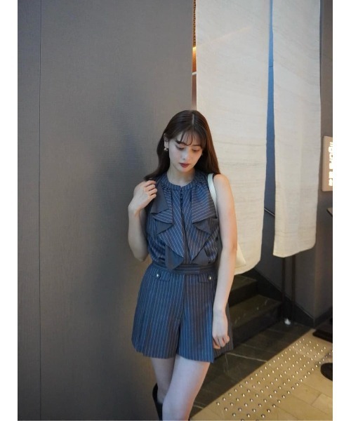 シャツ+ブラウス(半袖+袖なし) herlipto Fleurine Ruffle Blouse Fleurine Ruffle Blouse（シャツ/ブラウス）｜Her lip to（ハーリップ