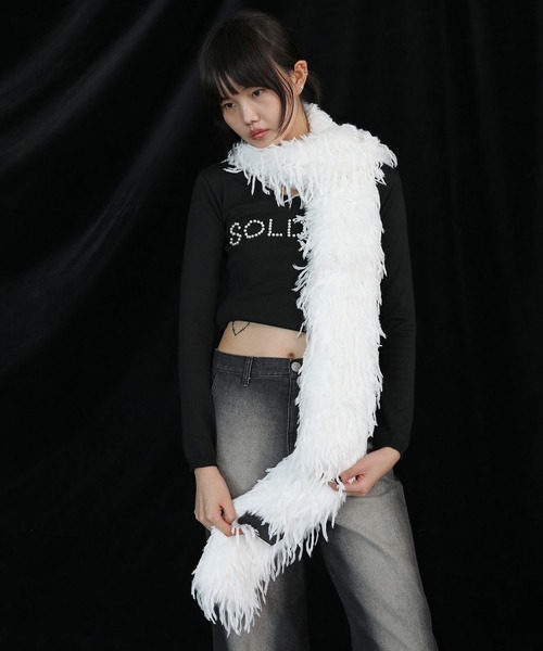 feather image long muffler / フェザーイメージロングマフラー