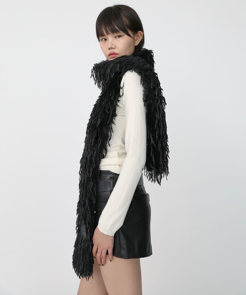 セール】feather image long muffler / フェザーイメージロング