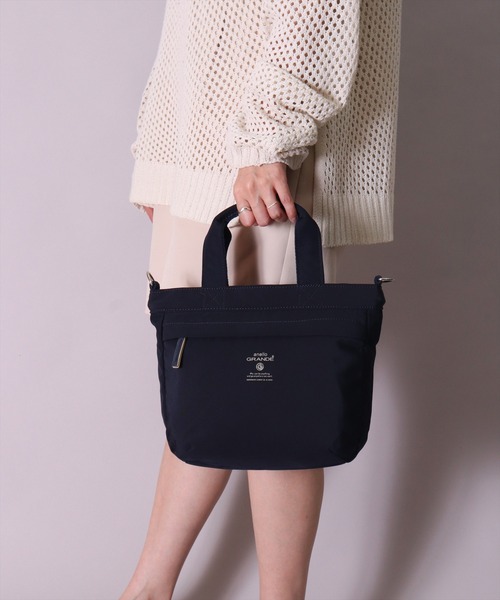 anello(アネロ)の「(LF)【anello】5ポケット 2WAY ミニ ショルダー & トートバッグ(トートバッグ・レディース・ブラック/グレー/グレイッシュベージュ/ネイビー・ONE SIZE)」の4枚目の写真
