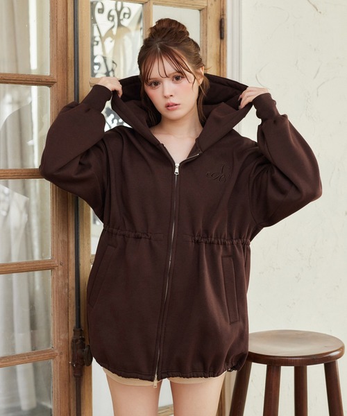 ウエスト絞りビッグパーカー（パーカー）｜one after another NICE