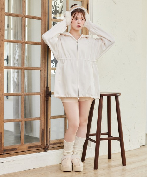 ウエスト絞りビッグパーカー（パーカー）｜one after another NICE