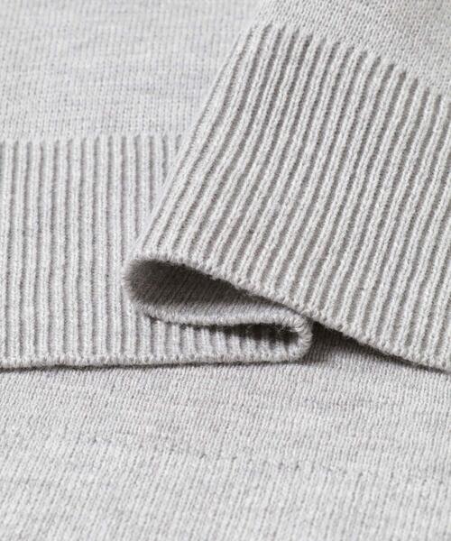 ITEMS URBANRESEARCH(アイテムズ アーバンリサーチ)の「ミラノリブフリルドッキングニット(ニット/セーター・レディース・グレー系その他/ネイビー/ベージュ・FREE)」の12枚目の写真