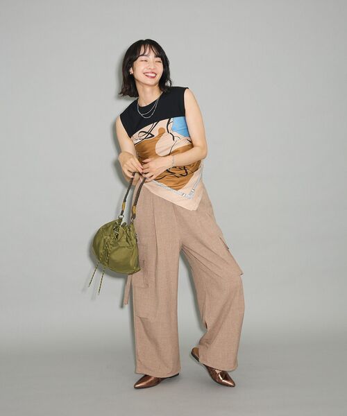 Green　Parks（グリーンパークス）の「andmikka.パラコードナイロンショルダーリュック（バックパック/リュック・レディース・カーキ/ブラック/ネイビー・FREE）」の5枚目の写真