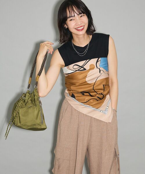 Green　Parks（グリーンパークス）の「andmikka.パラコードナイロンショルダーリュック（バックパック/リュック・レディース・カーキ/ブラック/ネイビー・FREE）」の6枚目の写真