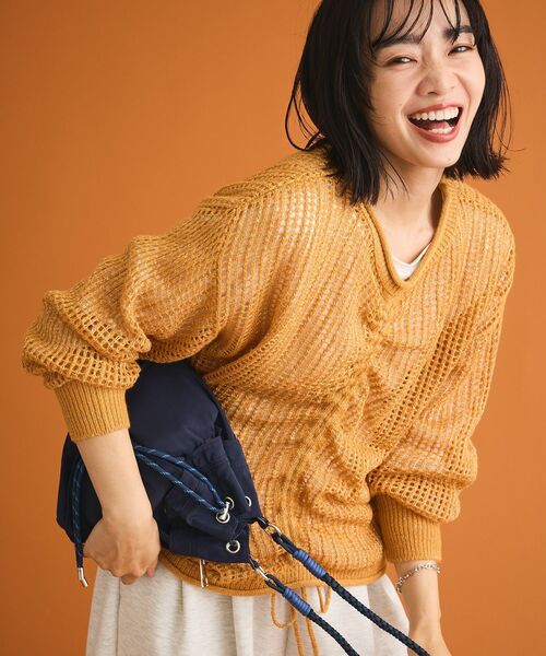 Green　Parks（グリーンパークス）の「andmikka.パラコードナイロンショルダーリュック（バックパック/リュック・レディース・カーキ/ブラック/ネイビー・FREE）」の9枚目の写真