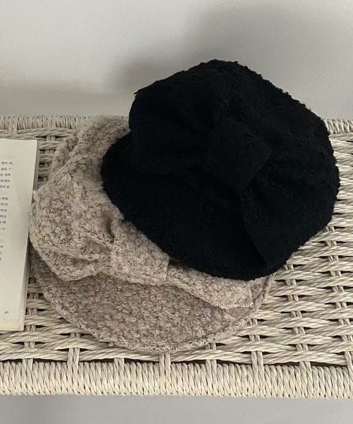 SANSeLF（サンセルフ）の「【SANSeLF】 ブークレリボンキャスケット ボリュームクラウン saa25a091（キャップ・レディース・ライトベージュ/ブラック・FREE）」の10枚目の写真