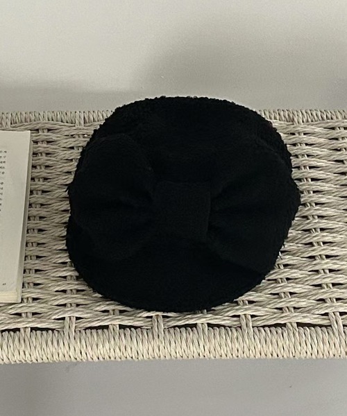 SANSeLF（サンセルフ）の「【SANSeLF】 ブークレリボンキャスケット ボリュームクラウン saa25a091（キャップ・レディース・ライトベージュ/ブラック・FREE）」の12枚目の写真