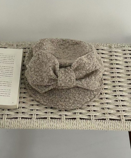 SANSeLF（サンセルフ）の「【SANSeLF】 ブークレリボンキャスケット ボリュームクラウン saa25a091（キャップ・レディース・ライトベージュ/ブラック・FREE）」の13枚目の写真