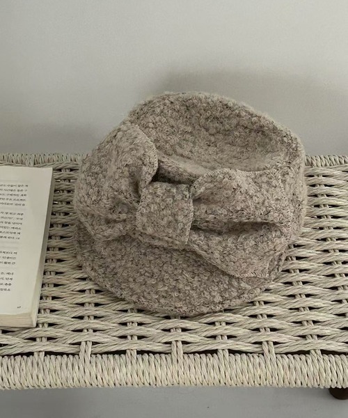 SANSeLF（サンセルフ）の「【SANSeLF】 ブークレリボンキャスケット ボリュームクラウン saa25a091（キャップ・レディース・ライトベージュ/ブラック・FREE）」の14枚目の写真