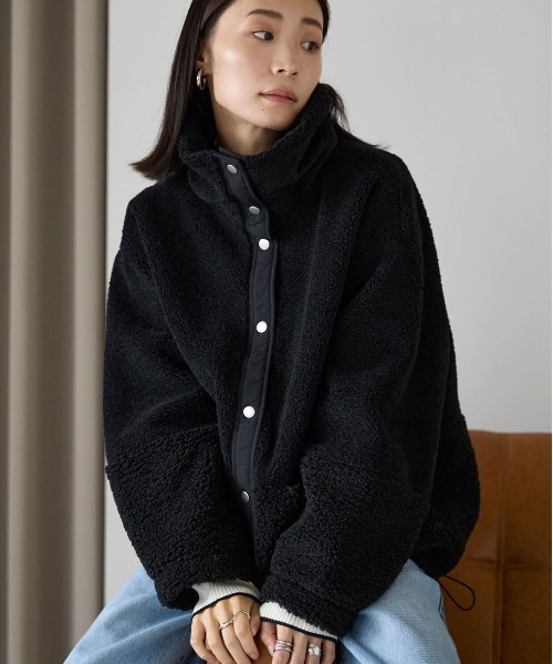 セール】ボア切り替えブルゾン（ブルゾン）｜pocket（ポケット）の