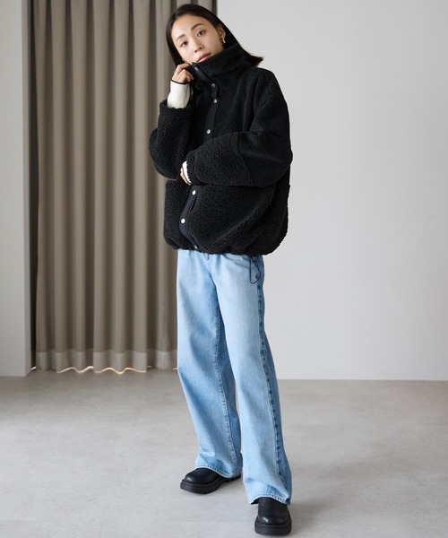 セール】ボア切り替えブルゾン（ブルゾン）｜pocket（ポケット）の