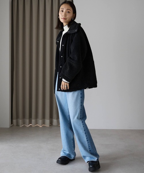 セール】ボア切り替えブルゾン（ブルゾン）｜pocket（ポケット）の