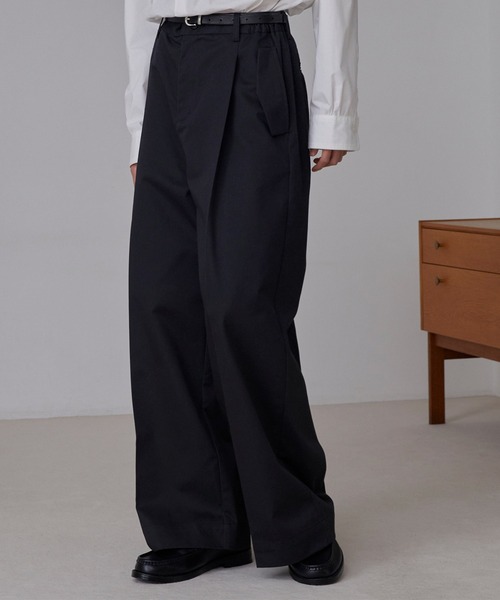 LUENNA（ルエナ）の「【LUENNA】Wide Straight Chino Pants / ワイドストレートチノパンツ（チノパンツ・メンズ・ベージュ/ブラック・S/M/L）」の7枚目の写真