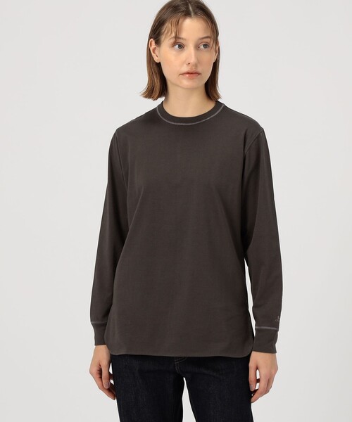 MACPHEE(マカフィー)の「ハイジャージー ロングスリーブプルオーバー(Tシャツ/カットソー・レディース・ホワイト/ライトイエロー/チャコールグレー/ライトブルー/ライトピンク・S)」の7枚目の写真