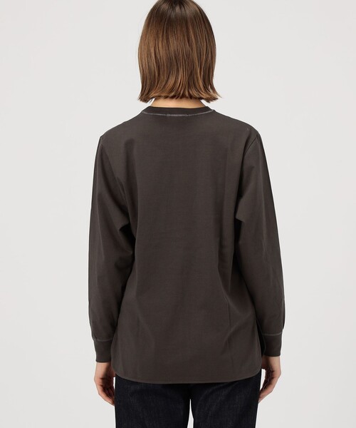 MACPHEE(マカフィー)の「ハイジャージー ロングスリーブプルオーバー(Tシャツ/カットソー・レディース・ホワイト/ライトイエロー/チャコールグレー/ライトブルー/ライトピンク・S)」の9枚目の写真