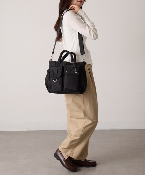 COLDE (コルデ)の「【COLDE】6ポケットトートバッグ 3251-378-1(トートバッグ・レディース・グレー/カーキ/ブラック・FREE)」の18枚目の写真