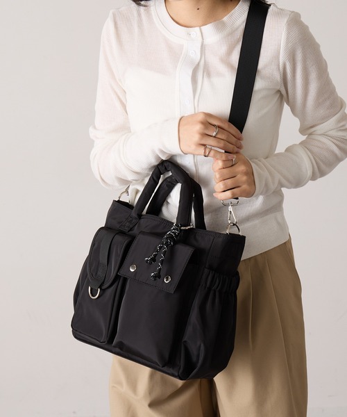 COLDE (コルデ)の「【COLDE】6ポケットトートバッグ 3251-378-1(トートバッグ・レディース・グレー/カーキ/ブラック・FREE)」の13枚目の写真