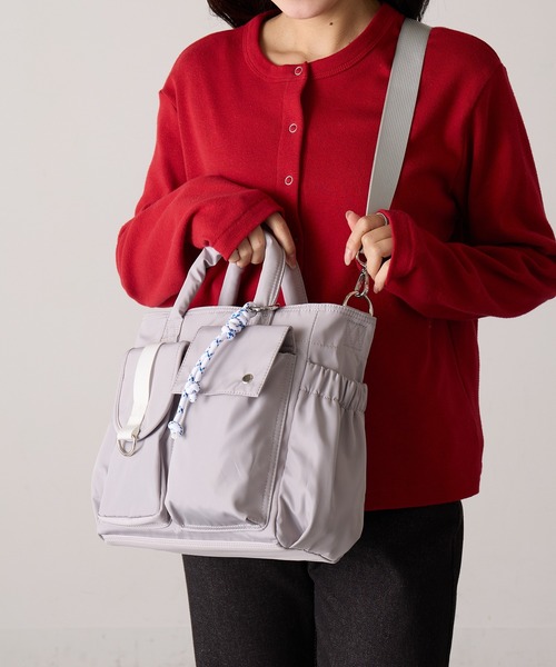 COLDE (コルデ)の「【COLDE】6ポケットトートバッグ 3251-378-1(トートバッグ・レディース・グレー/カーキ/ブラック・FREE)」の5枚目の写真