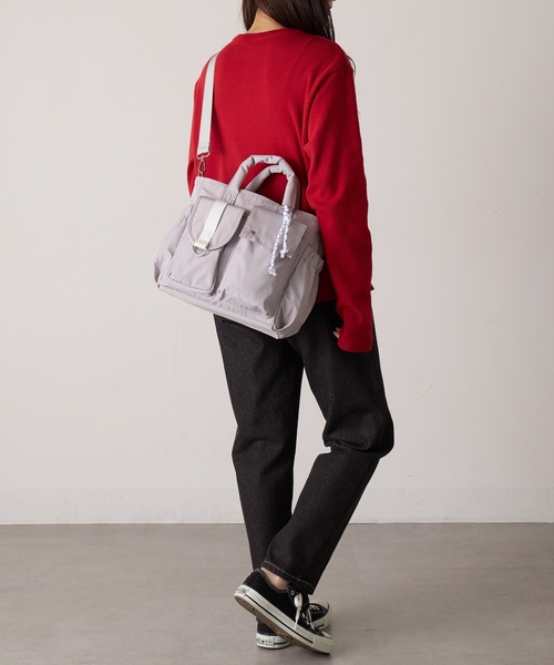 COLDE (コルデ)の「【COLDE】6ポケットトートバッグ 3251-378-1(トートバッグ・レディース・グレー/カーキ/ブラック・FREE)」の9枚目の写真