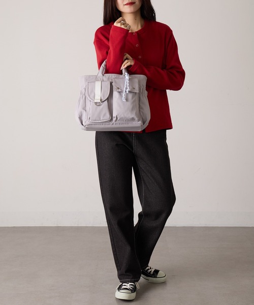 COLDE (コルデ)の「【COLDE】6ポケットトートバッグ 3251-378-1(トートバッグ・レディース・グレー/カーキ/ブラック・FREE)」の11枚目の写真