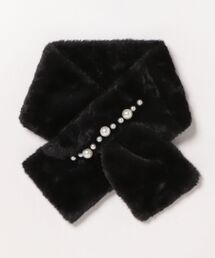 Lace Ladies(レースレディース)のパール ライン ボリューム ファー ティペット マフラー(ストール/ショール)