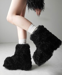 me+em select | 【 ２color 】厚底テディボアショートブーツ ／ platform teddy boa short boots(ブーツ)
