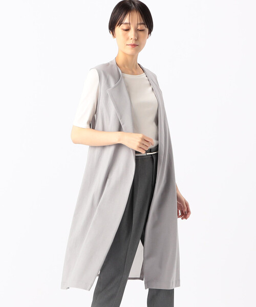 COMME CA（コムサ）の「TCポンチ ジレ（ベスト・レディース・グレー・9号）」の4枚目の写真