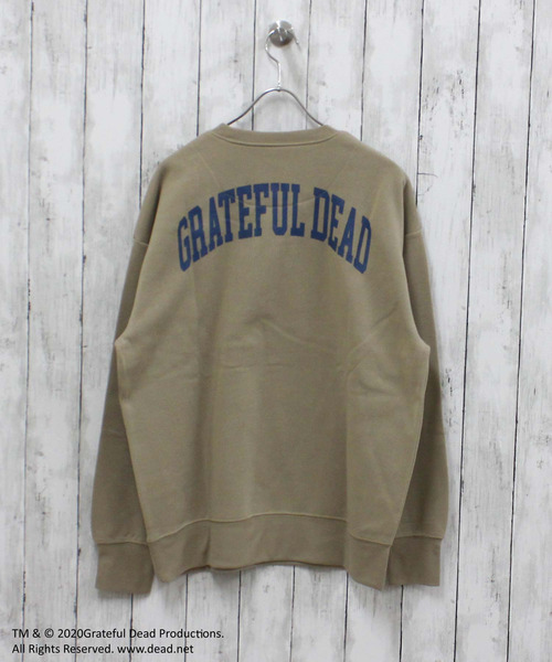 Grateful Dead(グレイトフルデッド)の「メンズ GRATEFUL DEAD グレイトフルデッド 裏起毛 オーバーサイズ トレーナー(スウェット・メンズ・ベージュ系その他/キャメル/オートミール/ベージュ/ネイビー/ブルー系その他/グリーン系その他/グレー系その他2/チャコールグレー/杢グレー/ダークグリーン/ヘザーチャコール/ブラック系その他/グレイッシュベージュ/グレー系その他/ブラック・M/L/XL)」の9枚目の写真
