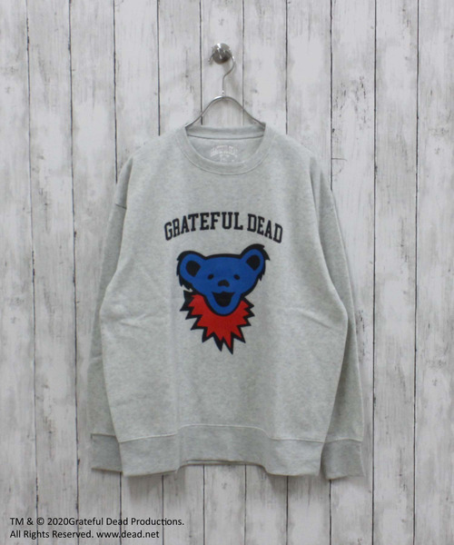 Grateful Dead(グレイトフルデッド)の「メンズ GRATEFUL DEAD グレイトフルデッド 裏起毛 オーバーサイズ トレーナー(スウェット・メンズ・ベージュ系その他/キャメル/オートミール/ベージュ/ネイビー/ブルー系その他/グリーン系その他/グレー系その他2/チャコールグレー/杢グレー/ダークグリーン/ヘザーチャコール/ブラック系その他/グレイッシュベージュ/グレー系その他/ブラック・M/L/XL)」の11枚目の写真
