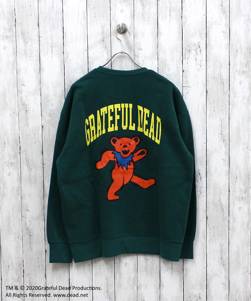 Grateful Dead(グレイトフルデッド)の「メンズ GRATEFUL DEAD グレイトフルデッド 裏起毛 オーバーサイズ トレーナー(スウェット・メンズ・ベージュ系その他/キャメル/オートミール/ベージュ/ネイビー/ブルー系その他/グリーン系その他/グレー系その他2/チャコールグレー/杢グレー/ダークグリーン/ヘザーチャコール/ブラック系その他/グレイッシュベージュ/グレー系その他/ブラック・M/L/XL)」の13枚目の写真