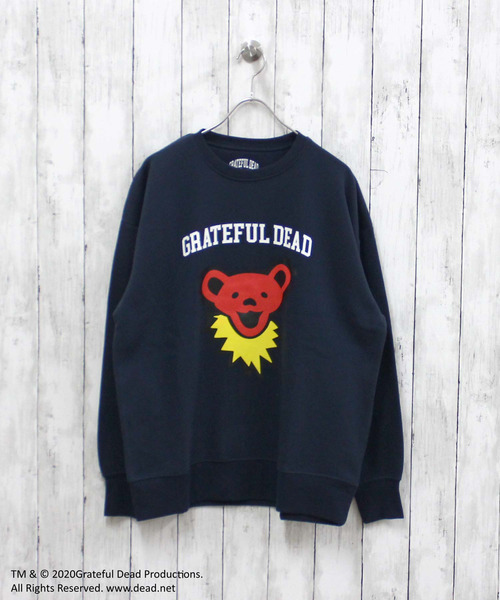 Grateful Dead(グレイトフルデッド)の「メンズ GRATEFUL DEAD グレイトフルデッド 裏起毛 オーバーサイズ トレーナー(スウェット・メンズ・ベージュ系その他/キャメル/オートミール/ベージュ/ネイビー/ブルー系その他/グリーン系その他/グレー系その他2/チャコールグレー/杢グレー/ダークグリーン/ヘザーチャコール/ブラック系その他/グレイッシュベージュ/グレー系その他/ブラック・M/L/XL)」の15枚目の写真