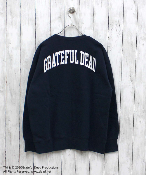 Grateful Dead(グレイトフルデッド)の「メンズ GRATEFUL DEAD グレイトフルデッド 裏起毛 オーバーサイズ トレーナー(スウェット・メンズ・ベージュ系その他/キャメル/オートミール/ベージュ/ネイビー/ブルー系その他/グリーン系その他/グレー系その他2/チャコールグレー/杢グレー/ダークグリーン/ヘザーチャコール/ブラック系その他/グレイッシュベージュ/グレー系その他/ブラック・M/L/XL)」の14枚目の写真