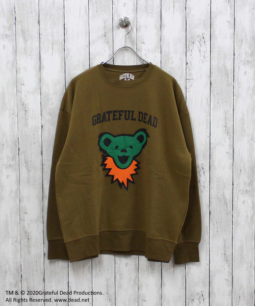 Grateful Dead(グレイトフルデッド)の「メンズ GRATEFUL DEAD グレイトフルデッド 裏起毛 オーバーサイズ トレーナー(スウェット・メンズ・ベージュ系その他/キャメル/オートミール/ベージュ/ネイビー/ブルー系その他/グリーン系その他/グレー系その他2/チャコールグレー/杢グレー/ダークグリーン/ヘザーチャコール/ブラック系その他/グレイッシュベージュ/グレー系その他/ブラック・M/L/XL)」の16枚目の写真