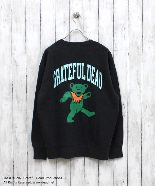 Grateful Dead(グレイトフルデッド)の「メンズ GRATEFUL DEAD グレイトフルデッド 裏起毛 オーバーサイズ トレーナー(スウェット・メンズ・ベージュ系その他/キャメル/オートミール/ベージュ/ネイビー/ブルー系その他/グリーン系その他/グレー系その他2/チャコールグレー/杢グレー/ダークグリーン/ヘザーチャコール/ブラック系その他/グレイッシュベージュ/グレー系その他/ブラック・M/L/XL)」の7枚目の写真