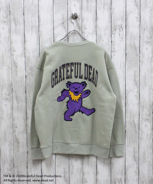 Grateful Dead(グレイトフルデッド)の「メンズ GRATEFUL DEAD グレイトフルデッド 裏起毛 オーバーサイズ トレーナー(スウェット・メンズ・ベージュ系その他/キャメル/オートミール/ベージュ/ネイビー/ブルー系その他/グリーン系その他/グレー系その他2/チャコールグレー/杢グレー/ダークグリーン/ヘザーチャコール/ブラック系その他/グレイッシュベージュ/グレー系その他/ブラック・M/L/XL)」の12枚目の写真