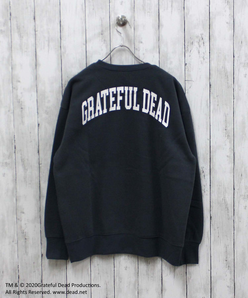 Grateful Dead(グレイトフルデッド)の「メンズ GRATEFUL DEAD グレイトフルデッド 裏起毛 オーバーサイズ トレーナー(スウェット・メンズ・ベージュ系その他/キャメル/オートミール/ベージュ/ネイビー/ブルー系その他/グリーン系その他/グレー系その他2/チャコールグレー/杢グレー/ダークグリーン/ヘザーチャコール/ブラック系その他/グレイッシュベージュ/グレー系その他/ブラック・M/L/XL)」の4枚目の写真