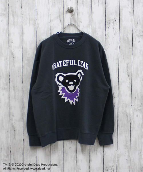 Grateful Dead(グレイトフルデッド)の「メンズ GRATEFUL DEAD グレイトフルデッド 裏起毛 オーバーサイズ トレーナー(スウェット・メンズ・ベージュ系その他/キャメル/オートミール/ベージュ/ネイビー/ブルー系その他/グリーン系その他/グレー系その他2/チャコールグレー/杢グレー/ダークグリーン/ヘザーチャコール/ブラック系その他/グレイッシュベージュ/グレー系その他/ブラック・M/L/XL)」の8枚目の写真