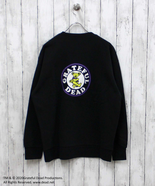 Grateful Dead(グレイトフルデッド)の「メンズ GRATEFUL DEAD グレイトフルデッド 裏起毛 オーバーサイズ トレーナー(スウェット・メンズ・ベージュ系その他/キャメル/オートミール/ベージュ/ネイビー/ブルー系その他/グリーン系その他/グレー系その他2/チャコールグレー/杢グレー/ダークグリーン/ヘザーチャコール/ブラック系その他/グレイッシュベージュ/グレー系その他/ブラック・M/L/XL)」の2枚目の写真