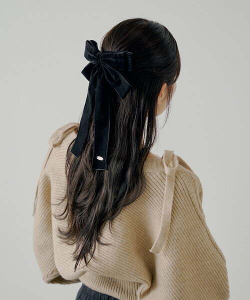 ベロアリボンバレッタ（バレッタ/ヘアクリップ）｜Chico（チコ）の