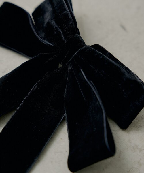 ベロアリボンバレッタ（バレッタ/ヘアクリップ）｜Chico（チコ