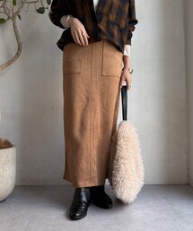 DouDou | 【WEB限定】マシュマロスエードタイトスカート(スカート)