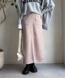 DouDou | 【WEB限定】マシュマロスエードタイトスカート(スカート)