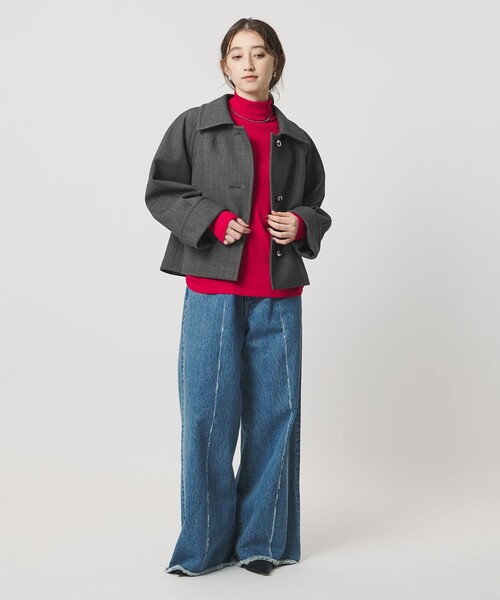 UNITED ARROWS（ユナイテッドアローズ）の「プレーン ショート ジャケット（その他アウター・レディース・ブラック/グレー系・38/36）」の15枚目の写真