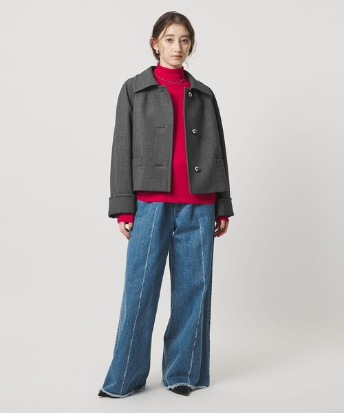 UNITED ARROWS（ユナイテッドアローズ）の「プレーン ショート ジャケット（その他アウター・レディース・ブラック/グレー系・38/36）」の16枚目の写真